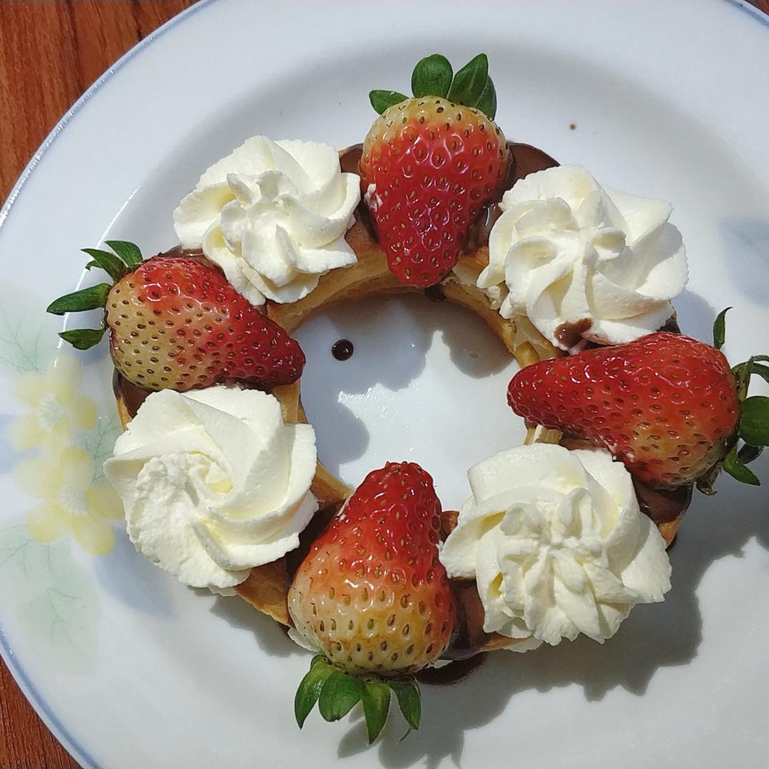 高颜值的花环泡芙