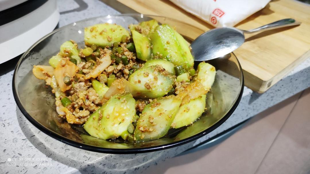 肉末炒丝瓜