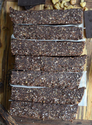 免烤巧克力奇亚籽高蛋白低热量的能量棒-不需要烤箱，零基础！的做法 步骤6