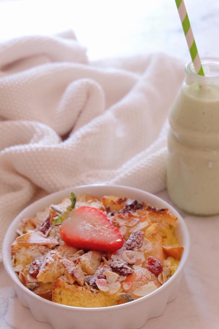 焗烤蔓越梅吐司布丁