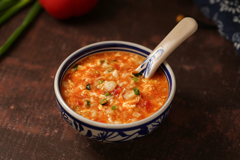 番茄虾仁疙瘩汤这样做太好吃了！