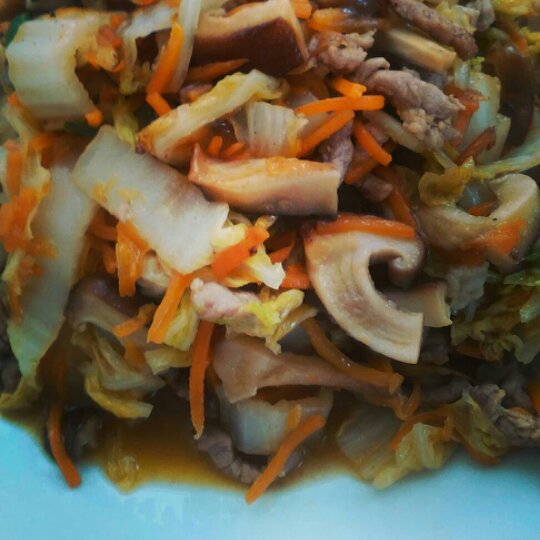 三丝炒大白菜