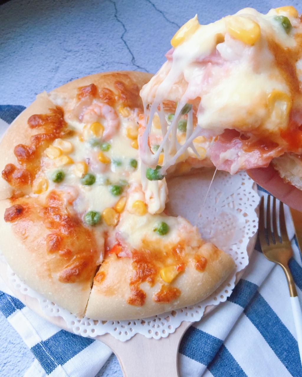 自制厚底披萨面饼