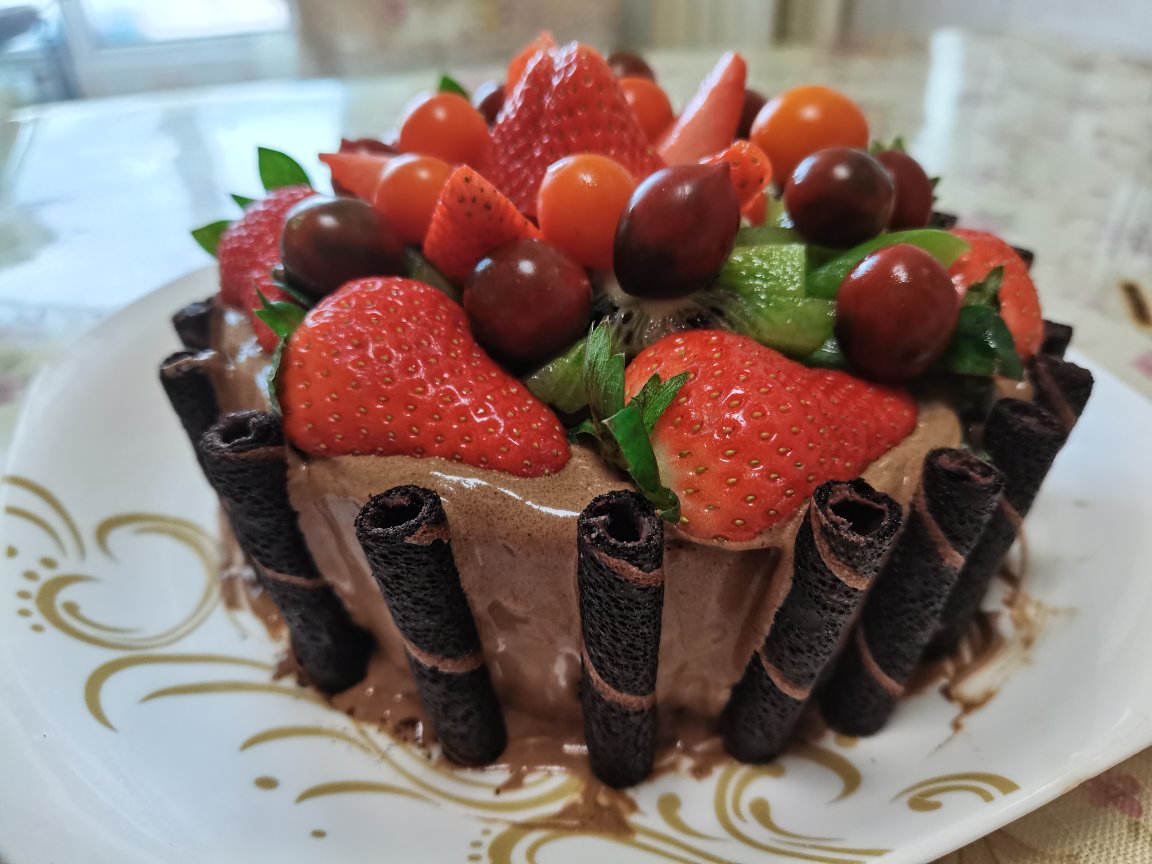 最简单的生日蛋糕：巧克力慕斯（6寸）