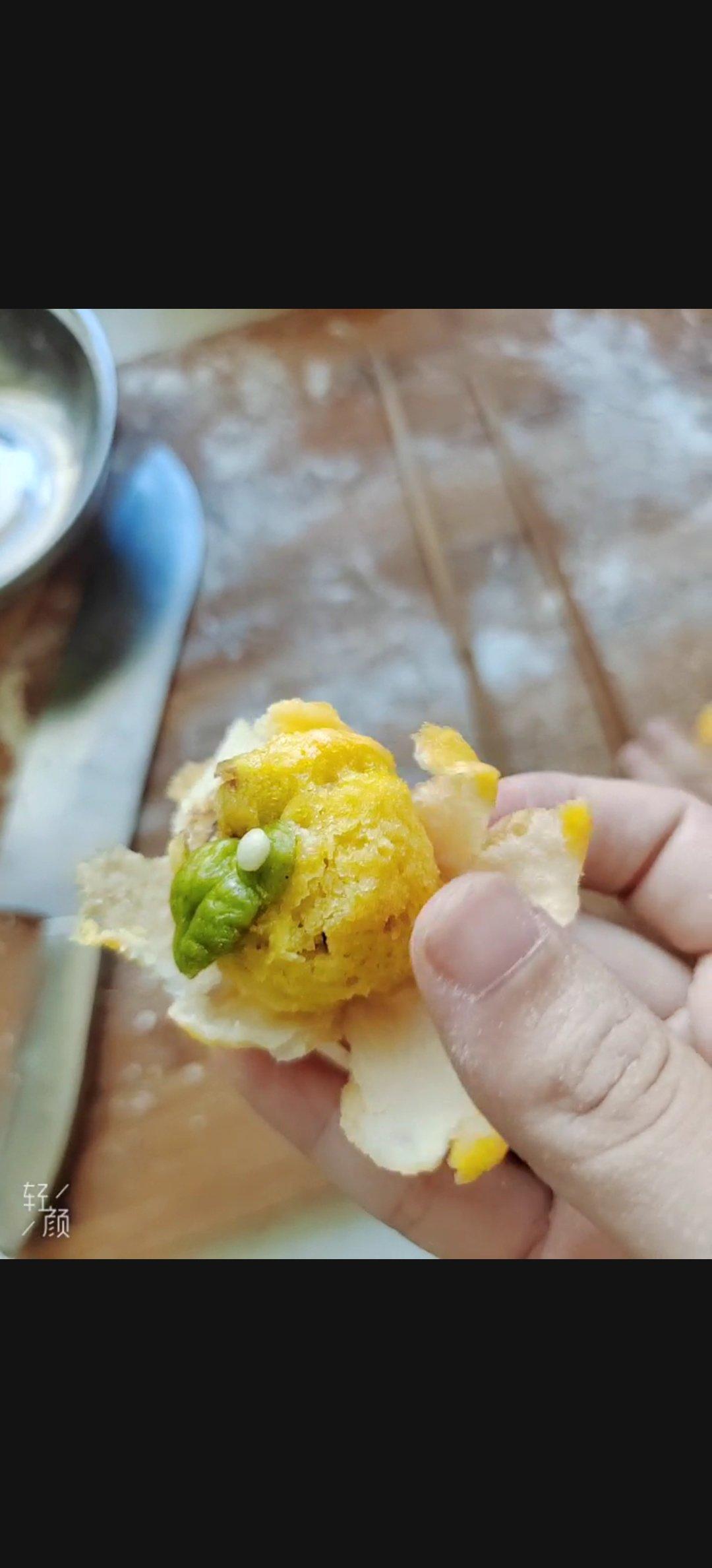 可剥皮的橘子🍊卡通果蔬仿真橘子造型馒头