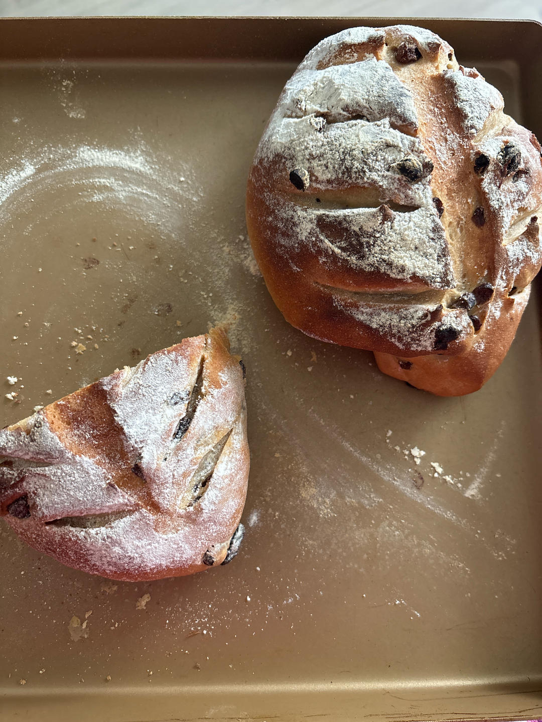 全麦蔓越莓核桃软欧包