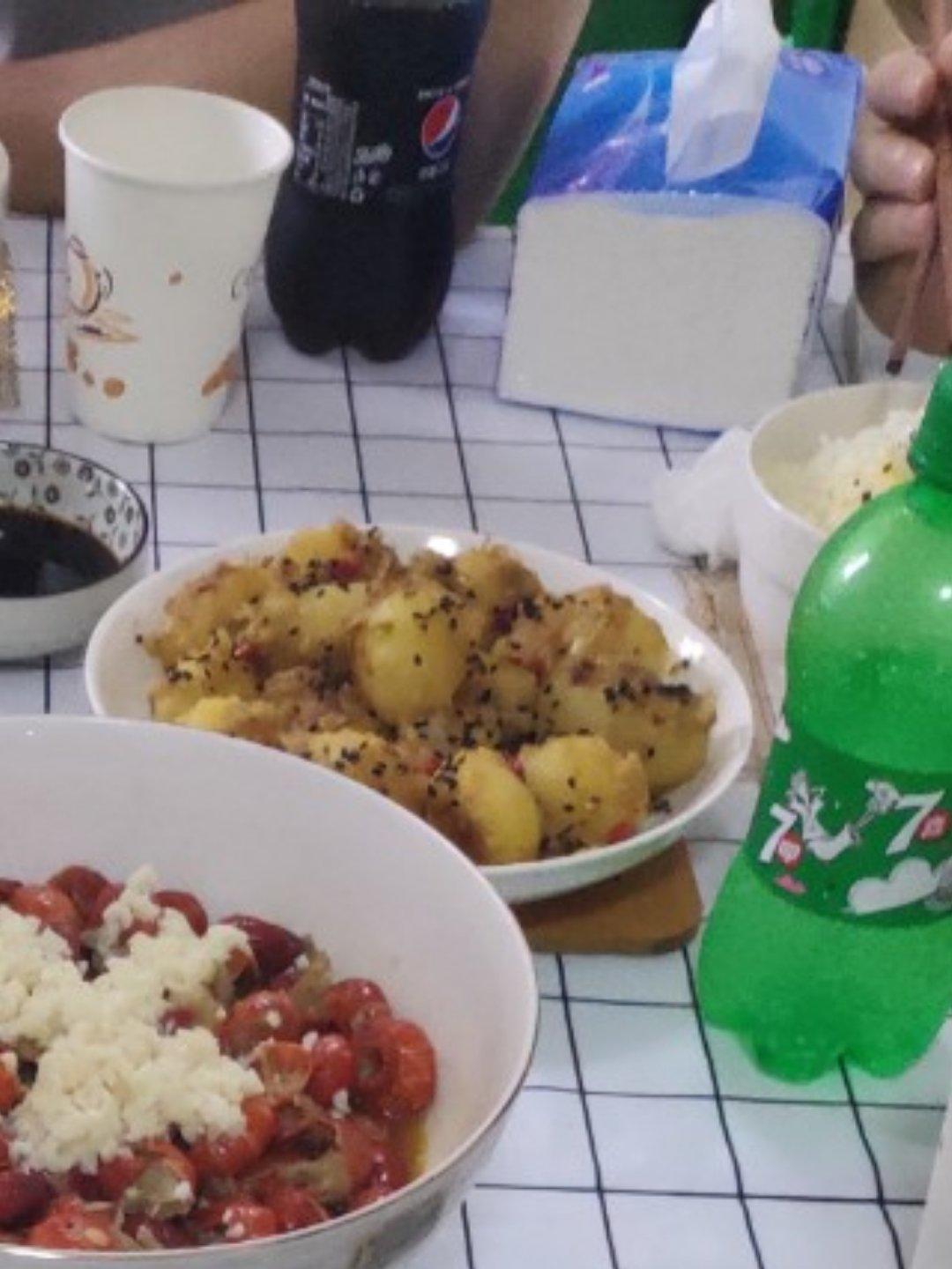 孜然香辣煎小土豆