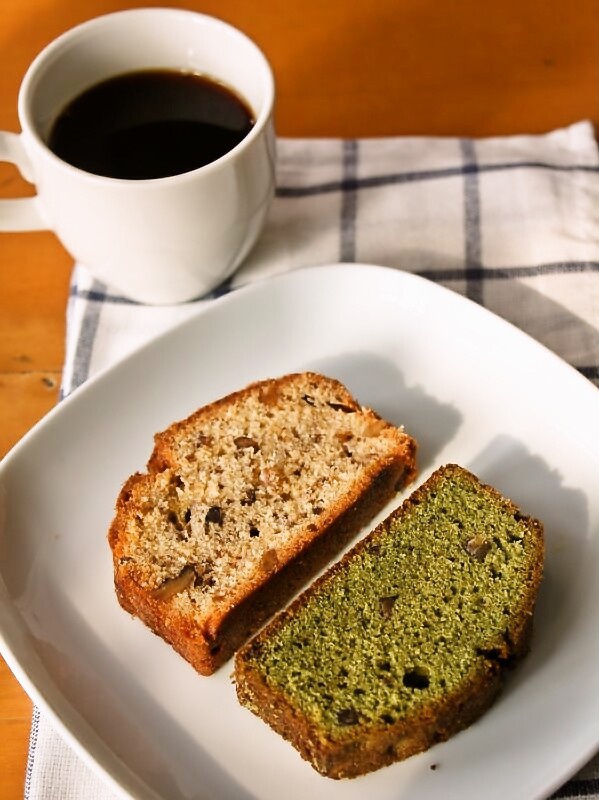 抹茶红豆磅蛋糕
