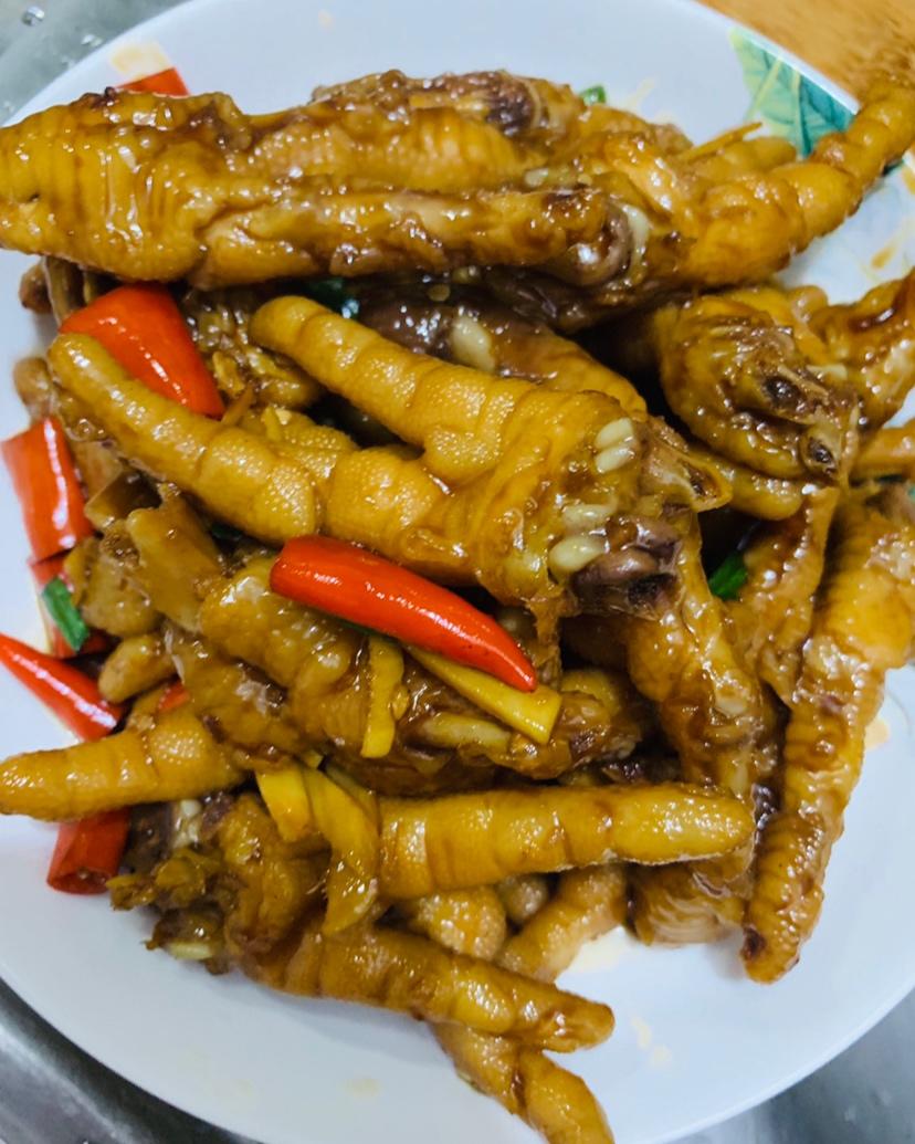 香辣烧鸡爪