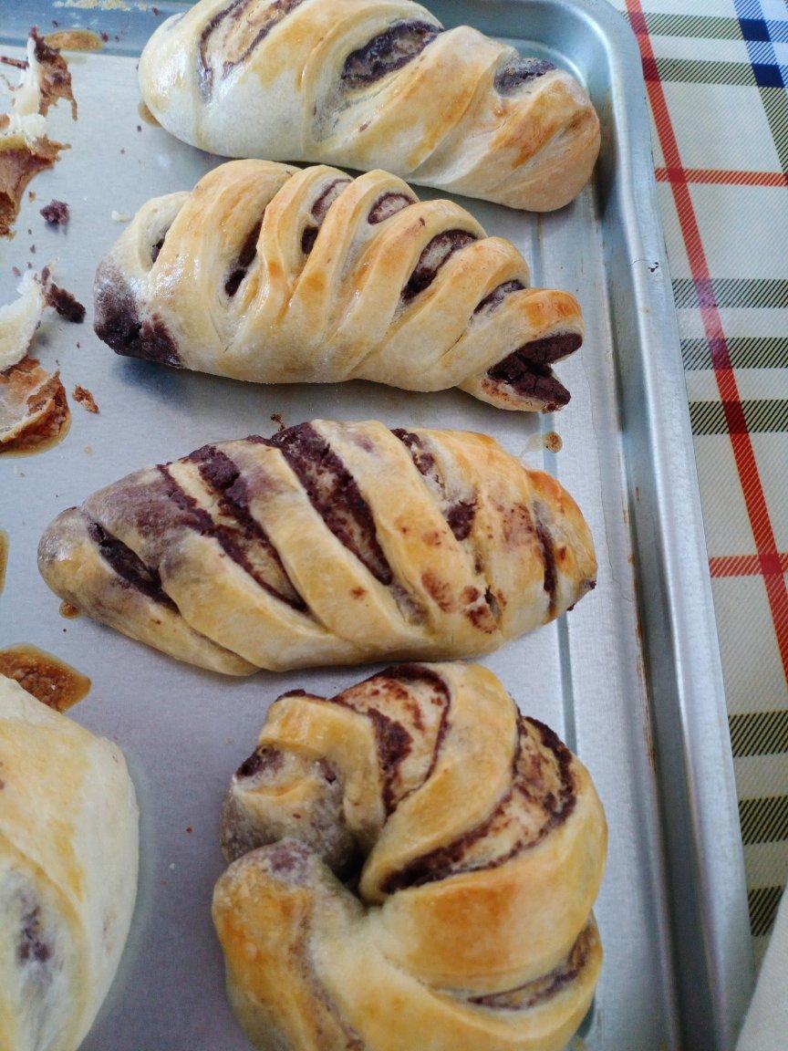 （手揉水合法）卷卷红豆面包🥯🥯（不需手套膜）