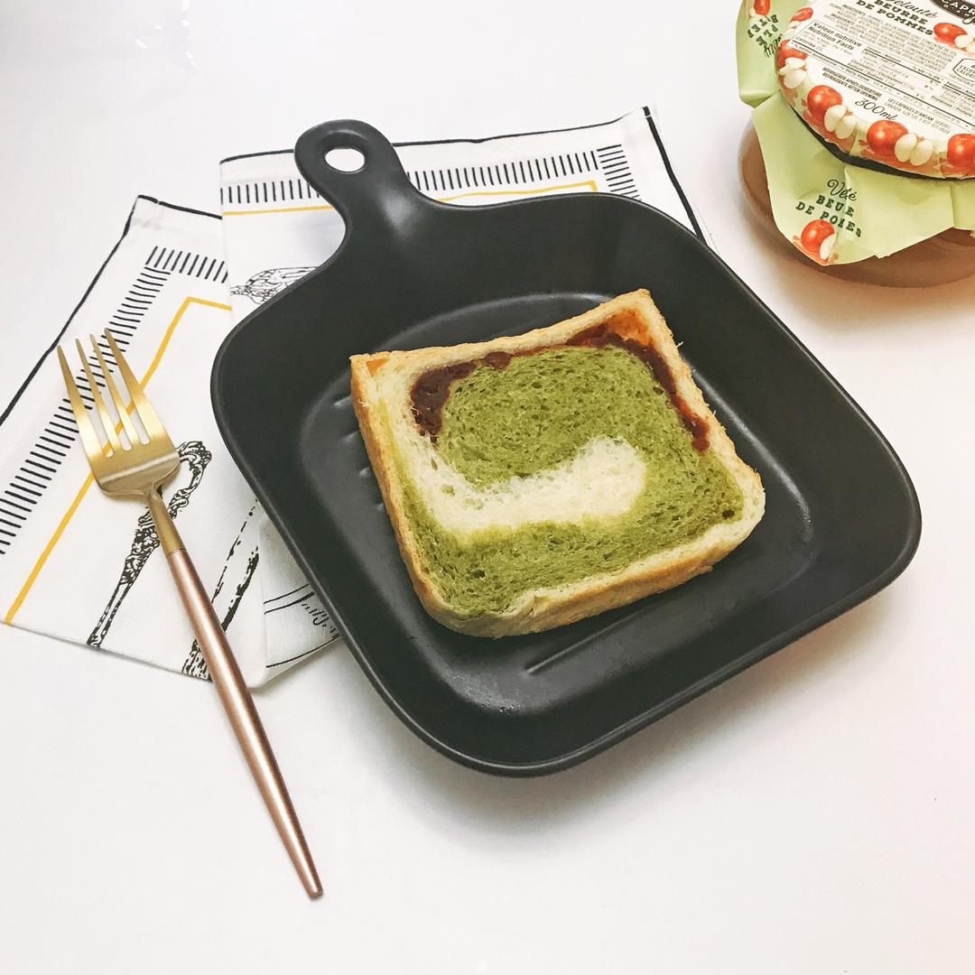 最正宗的日式抹茶红豆吐司