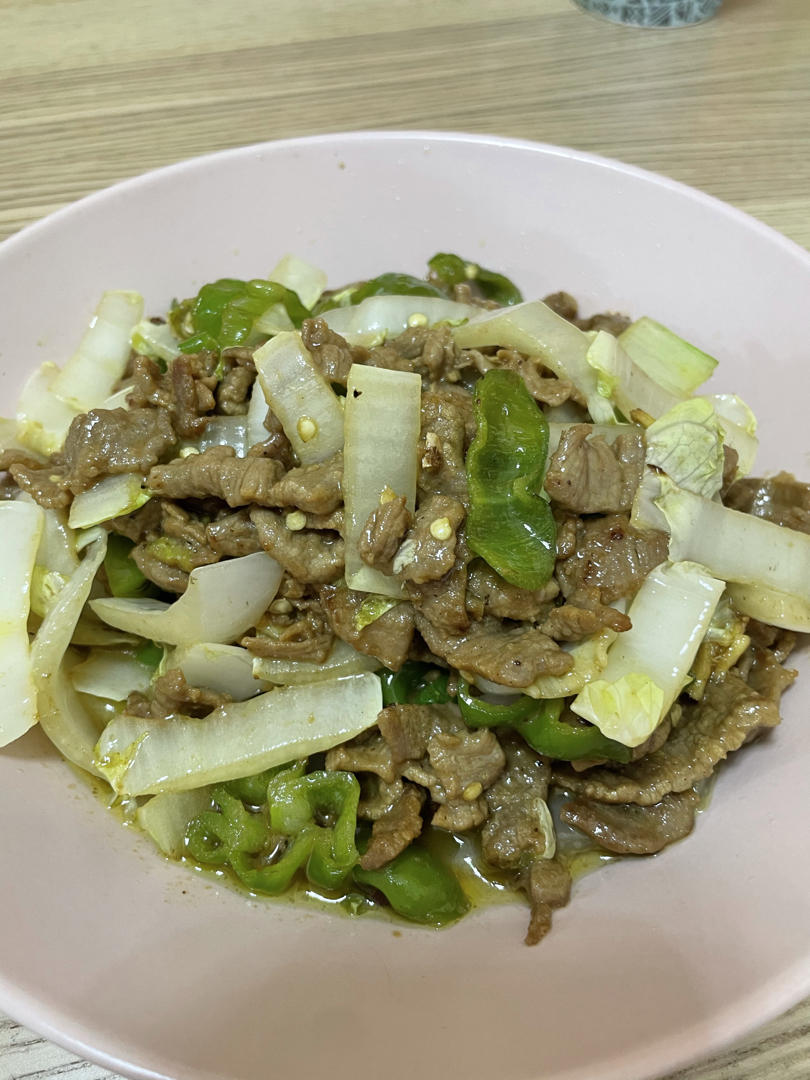 很嫩的牛肉青椒