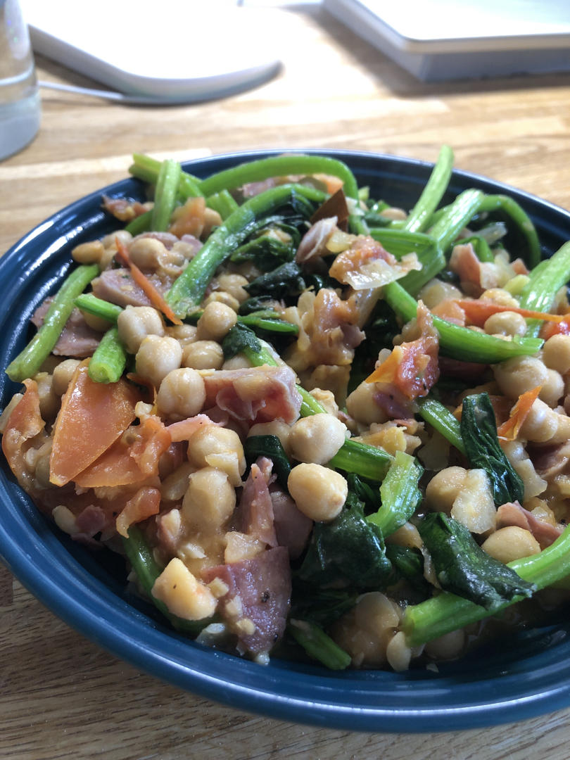 南西班牙家庭菜-菠菜鹰嘴豆 Garbanzos con espinacas
