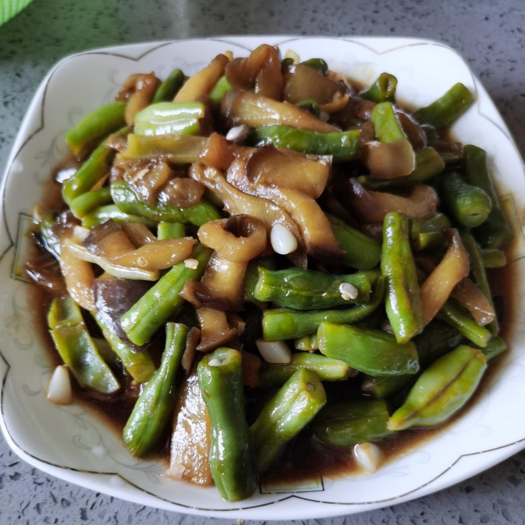 下饭菜茄子炒豆角（少油版）