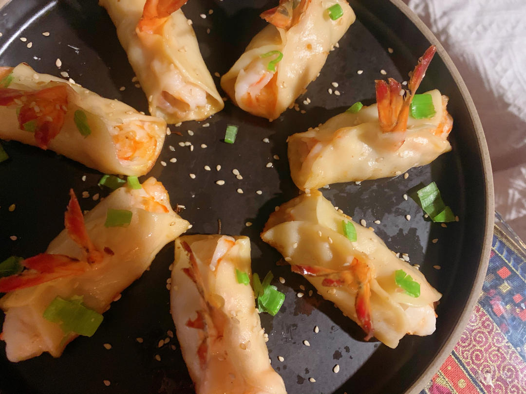 酥脆鲜虾锅贴