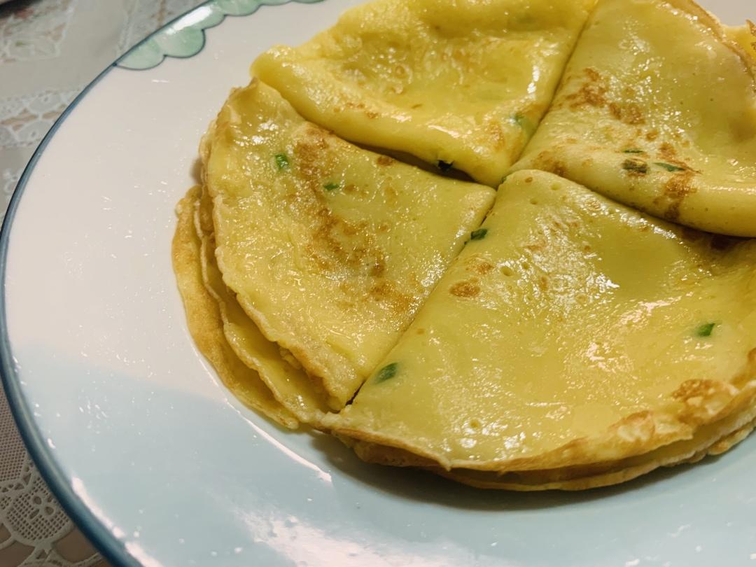 奶香葱花蛋饼（低筋面粉版）