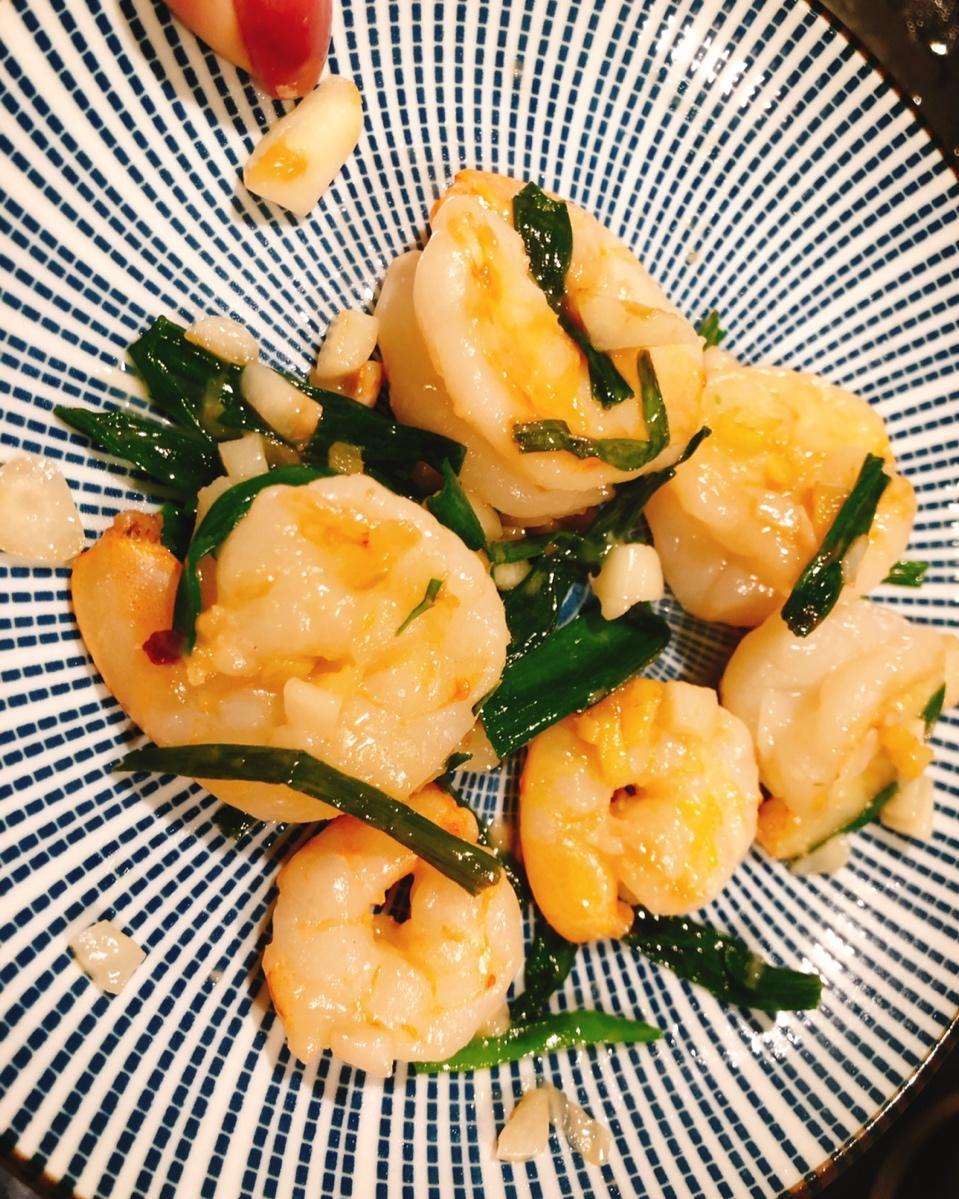 葱爆虾仁