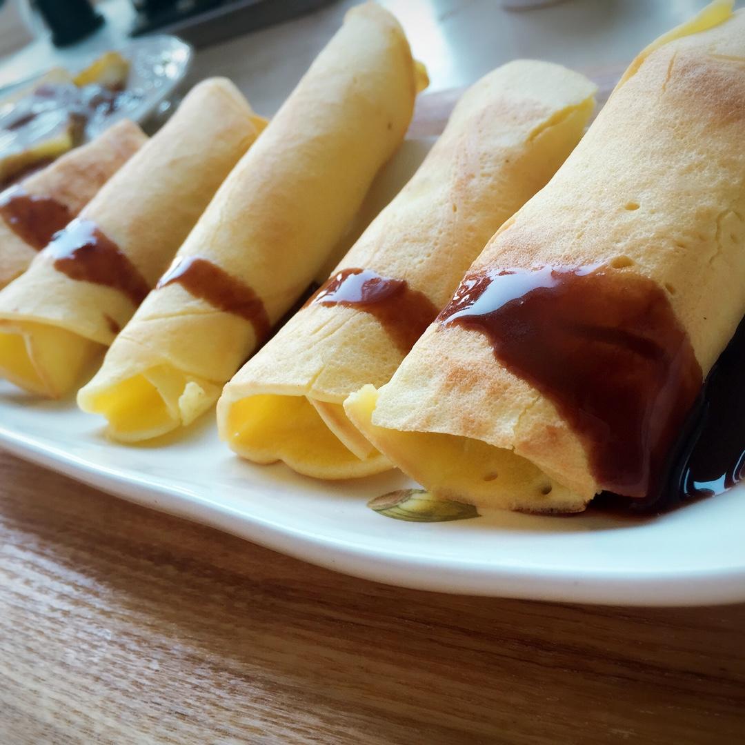 平底锅版原味蛋卷