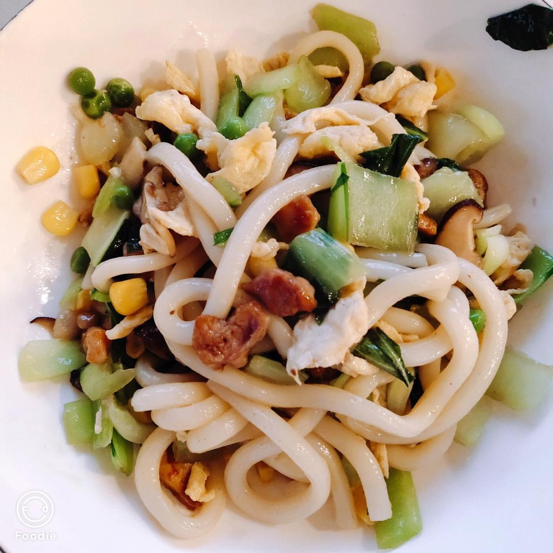 绝啊！炒乌冬面