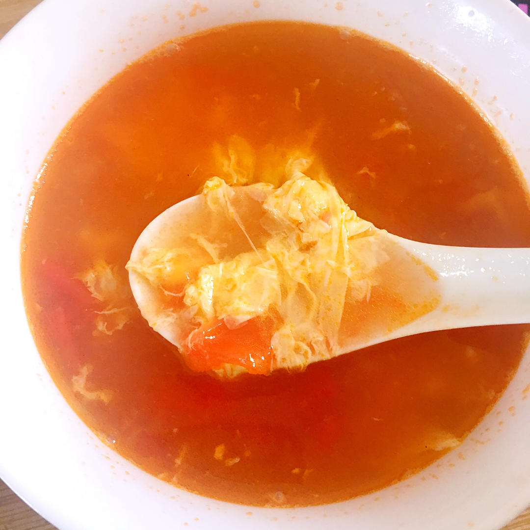 好喝到爆的西红柿鸡蛋汤