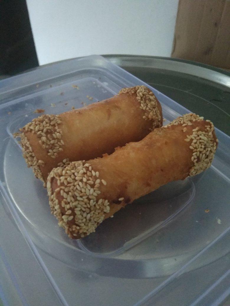 香蕉豆沙吐司卷