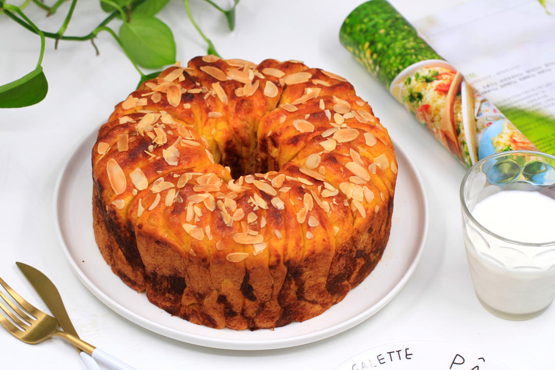 南瓜肉松手撕面包的做法