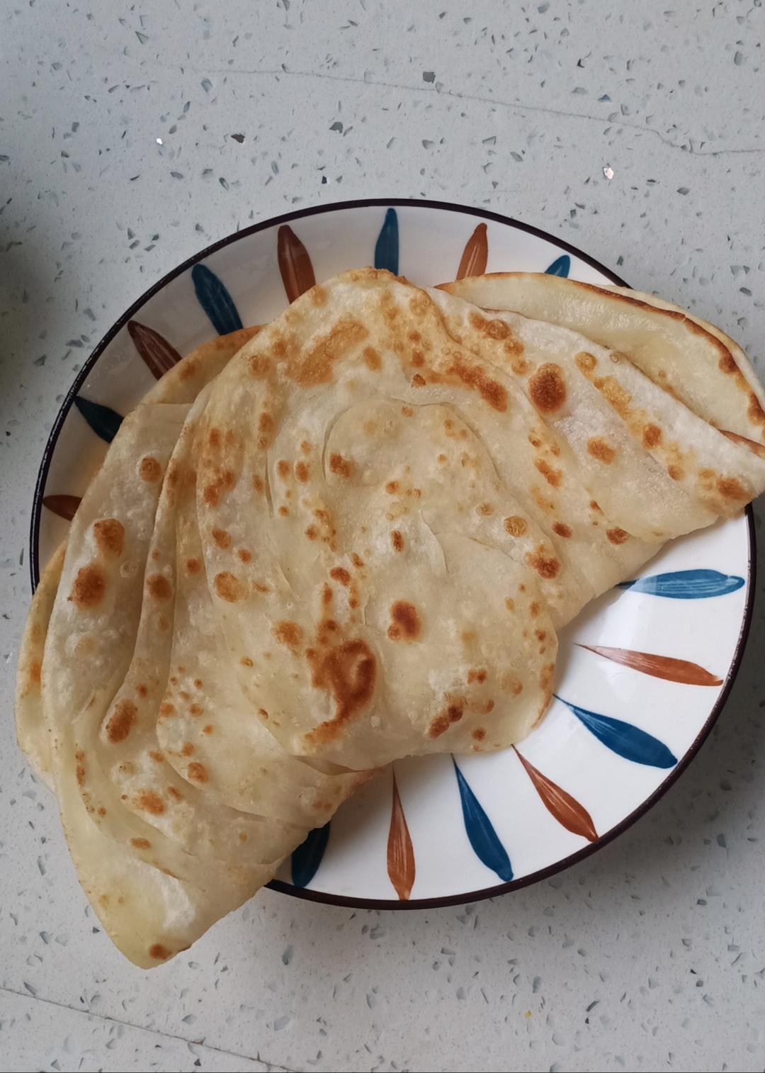 薄层手抓饼 自己在家就能做 附细节视频详解