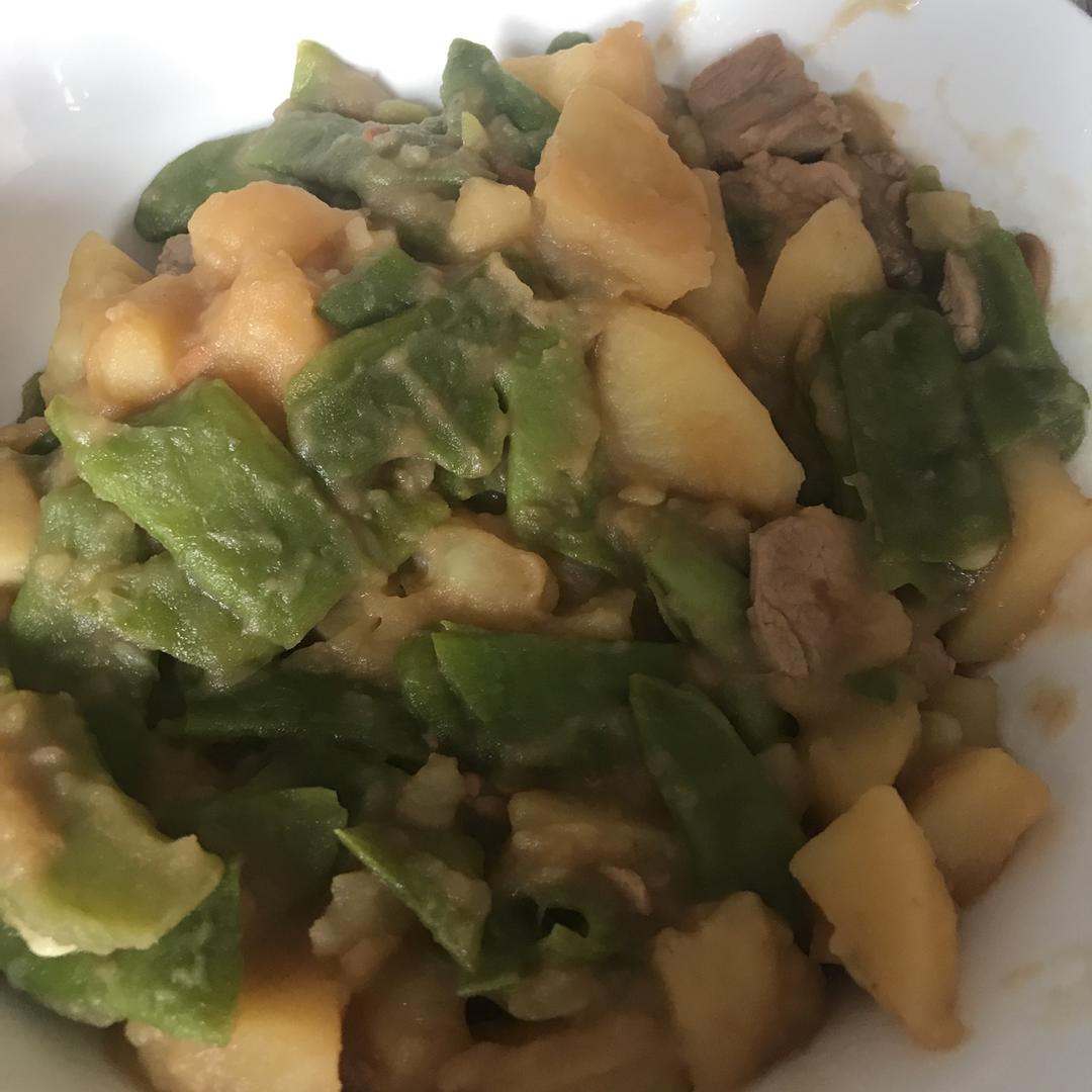 正宗东北土豆炖豆角