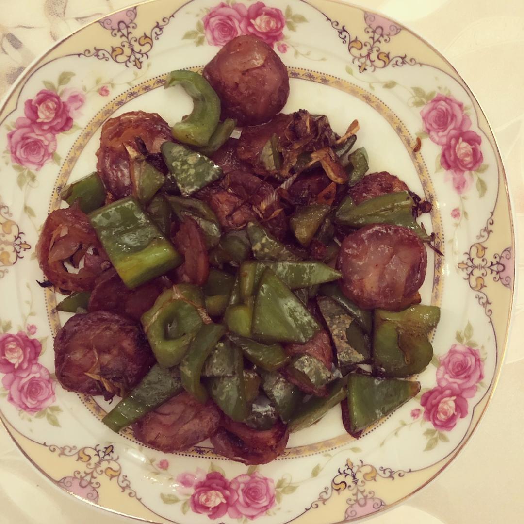 青椒炒香肠