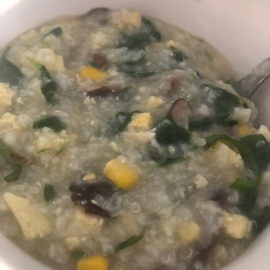 健康美味素食青菜粥