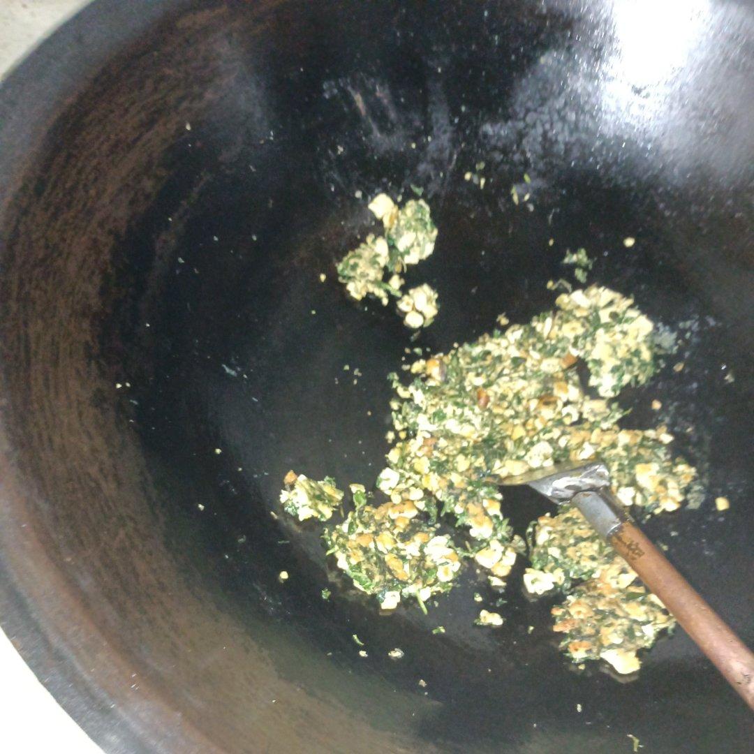 香椿鸡蛋豆腐饼