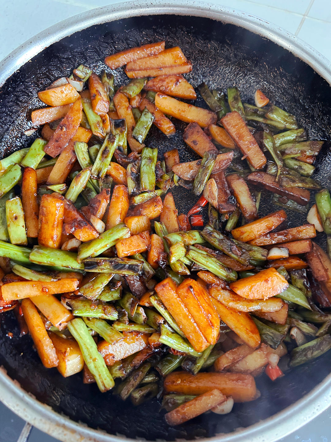 干煸豆角土豆