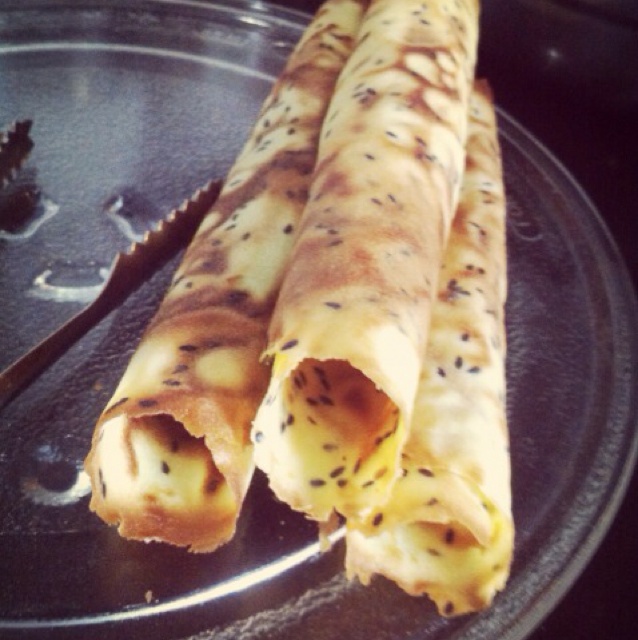 平底锅脆皮蛋卷