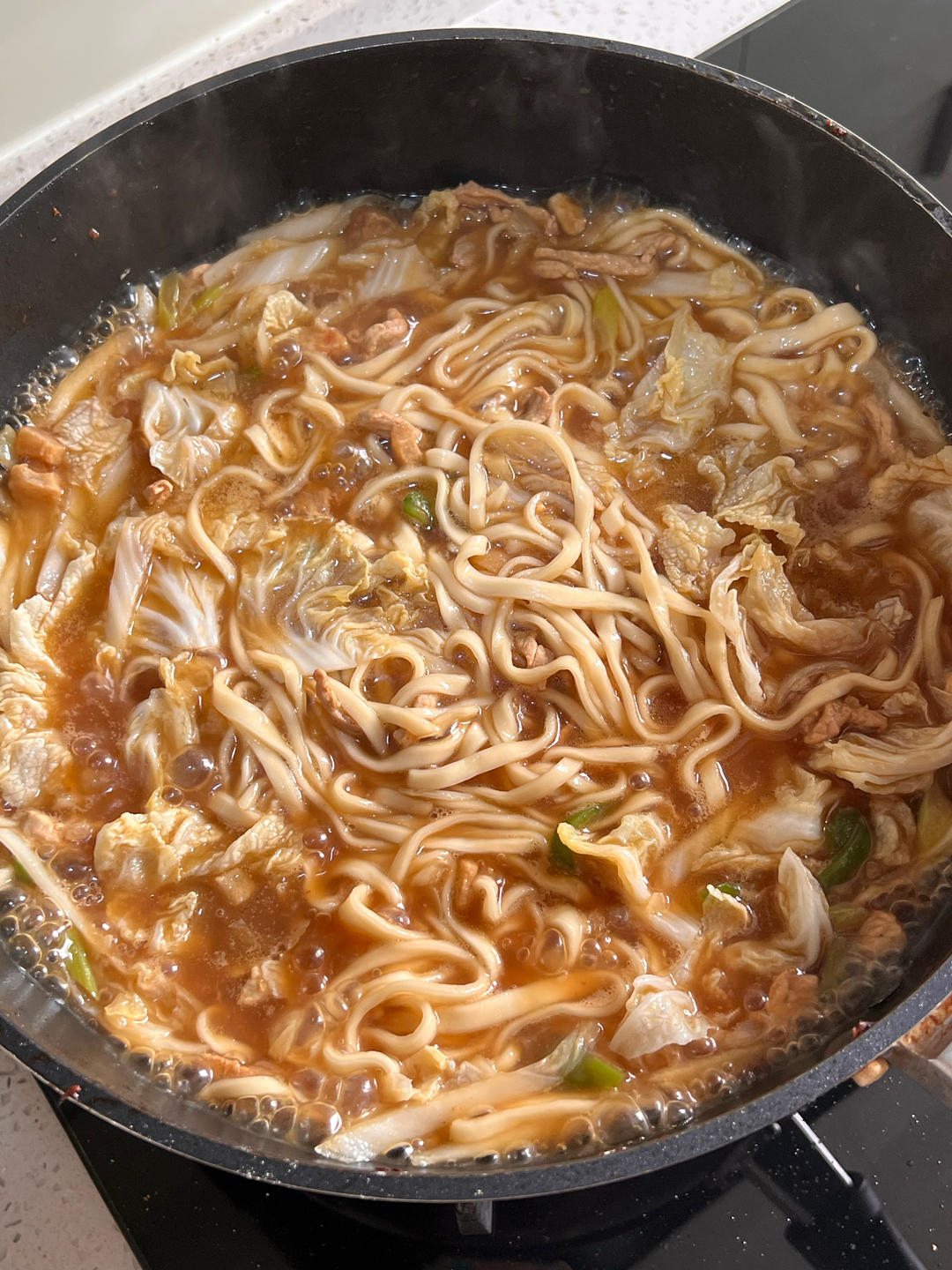 白菜炝锅面·老饭骨版