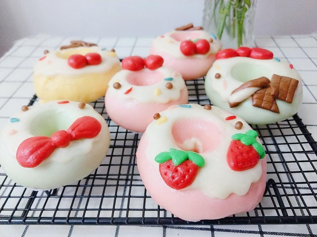 原创|超绝可爱甜甜圈造型馒头