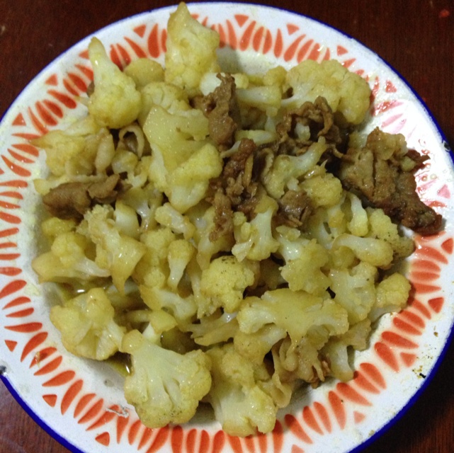 花菜炒肉片