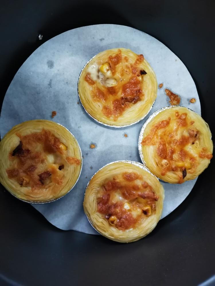 超简单的蛋挞披萨（空气炸锅）
