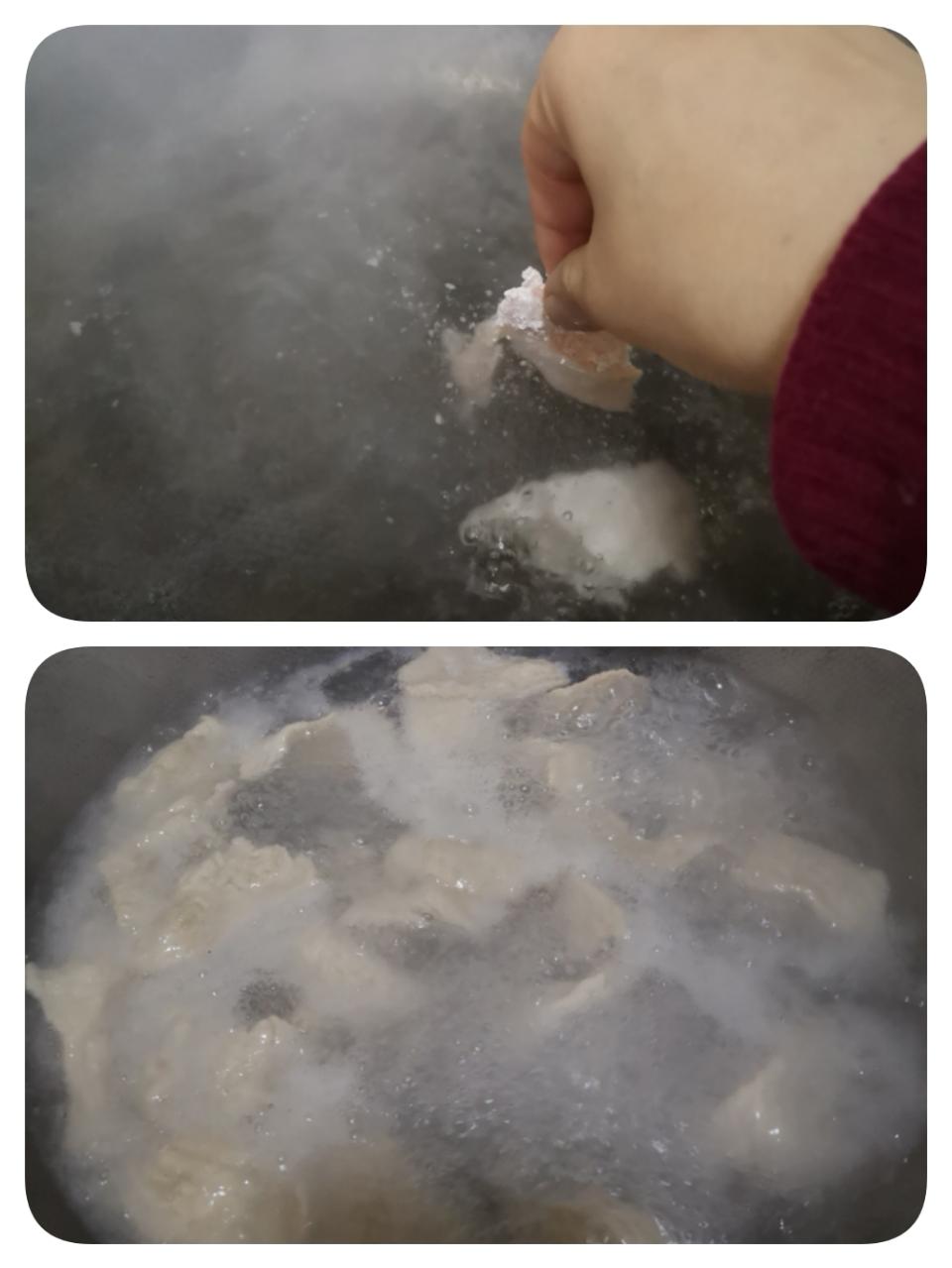 超滑嫩的肉片青菜汤的做法 步骤6