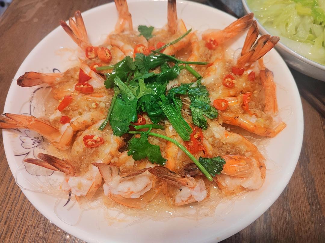 蒜蓉粉丝开背虾