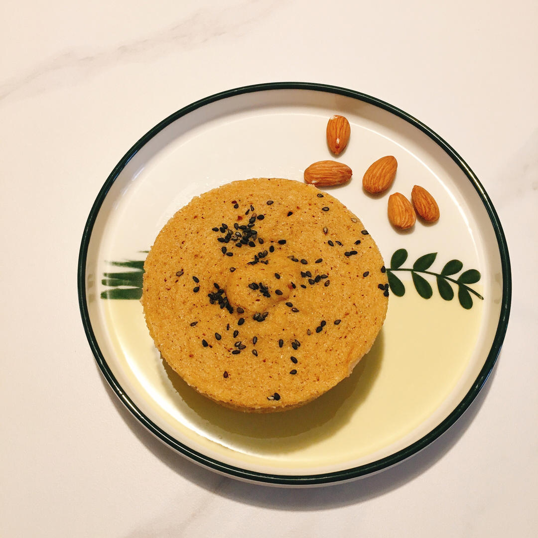 🍰0糖油微波炉“燕麦麸蛋糕”