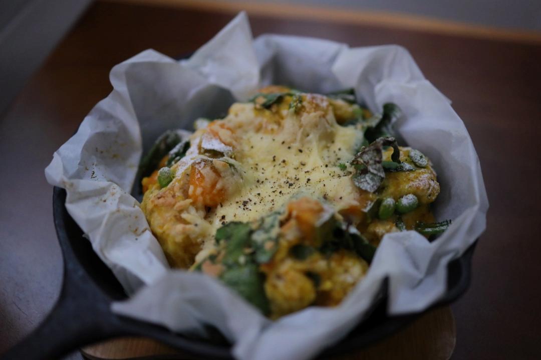 超软田园豆肉松丹波面包——其实是个快手大司康【健康主食】