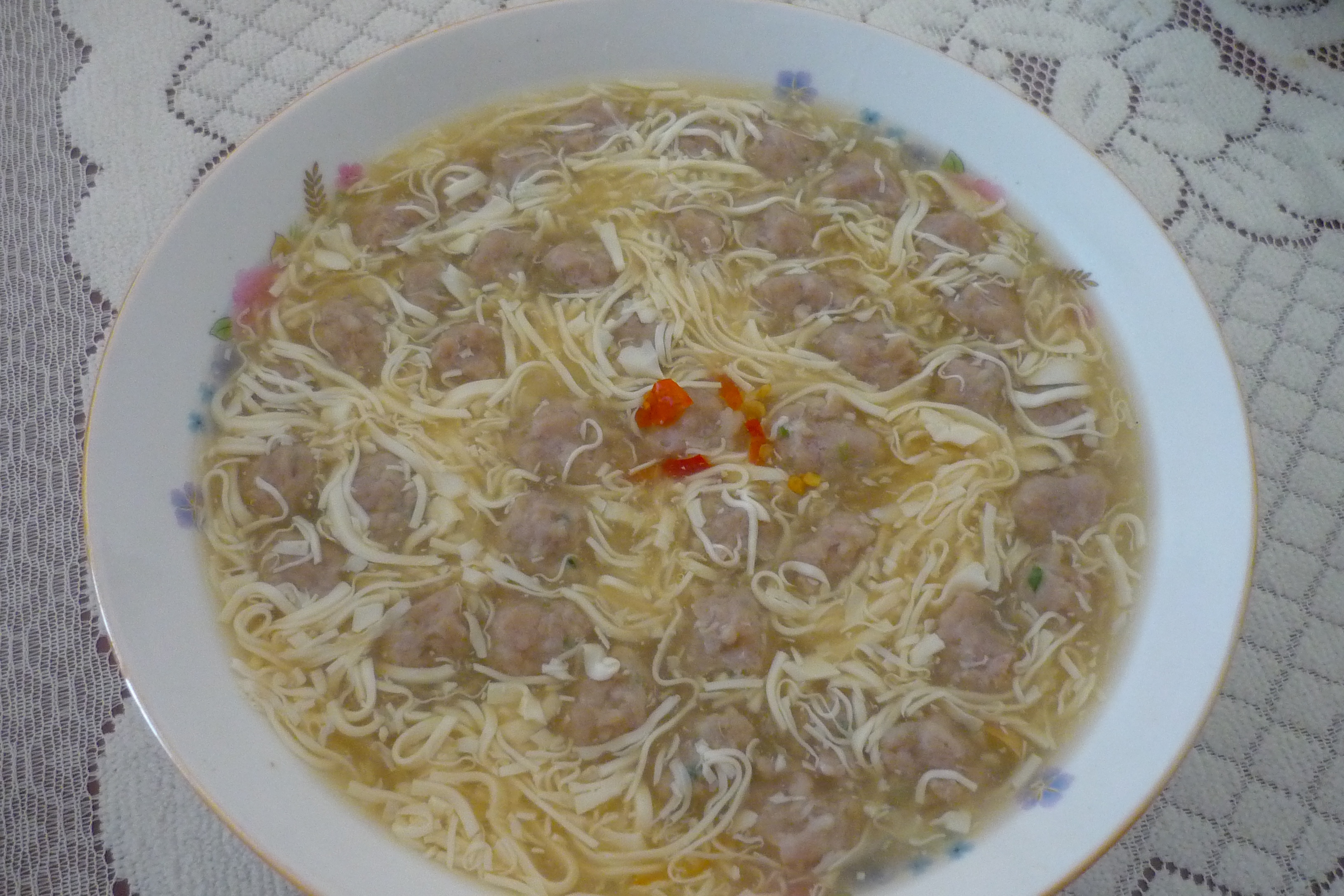 肉丝豆腐羹