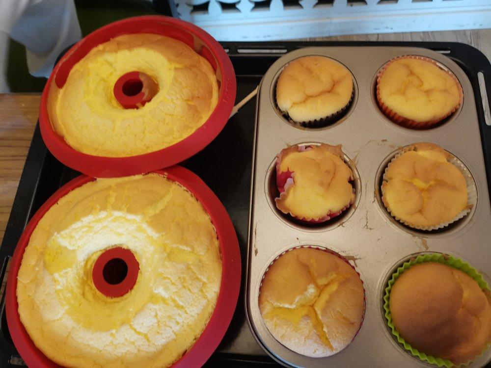 纸杯蛋糕 8寸戚风蛋糕的量