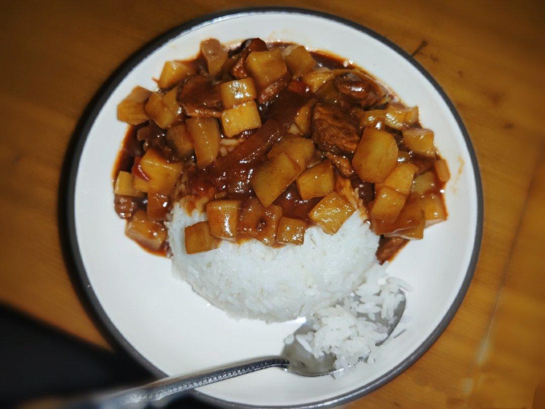 萝卜牛肉盖浇饭（简单易成版）