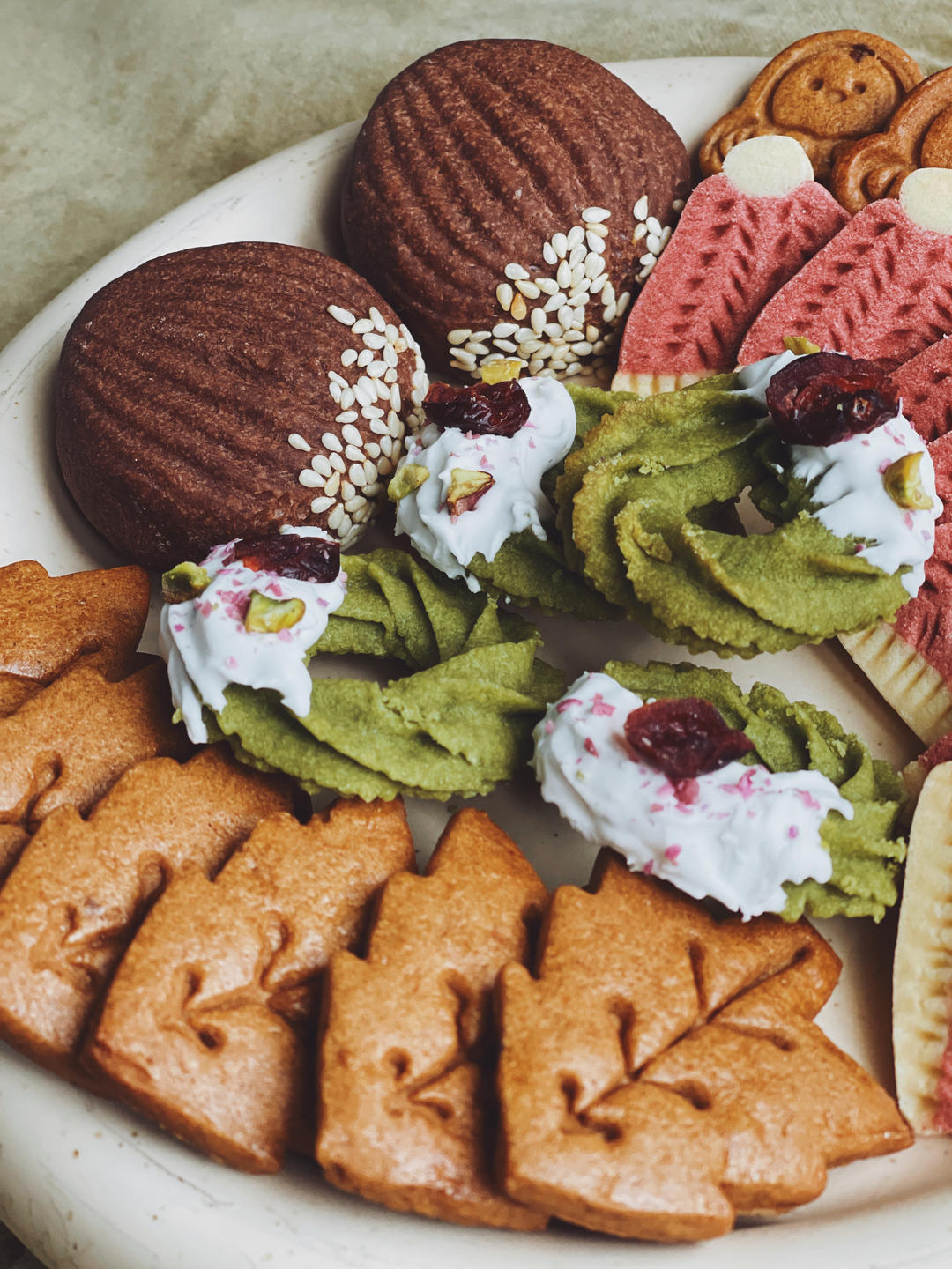 【圣诞】花环小曲奇 Christmas Wreath