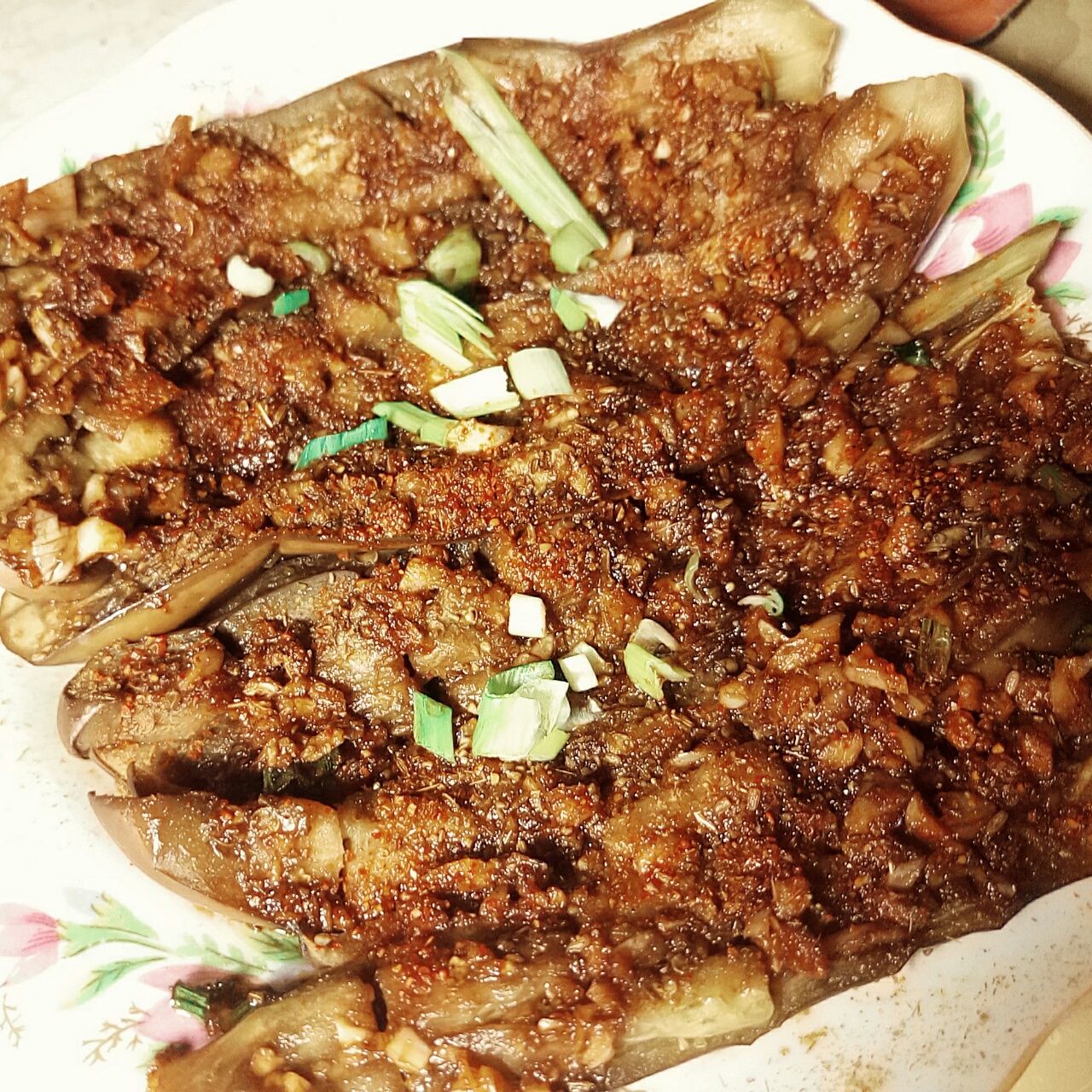 微波炉做出街头烧烤风的茄子