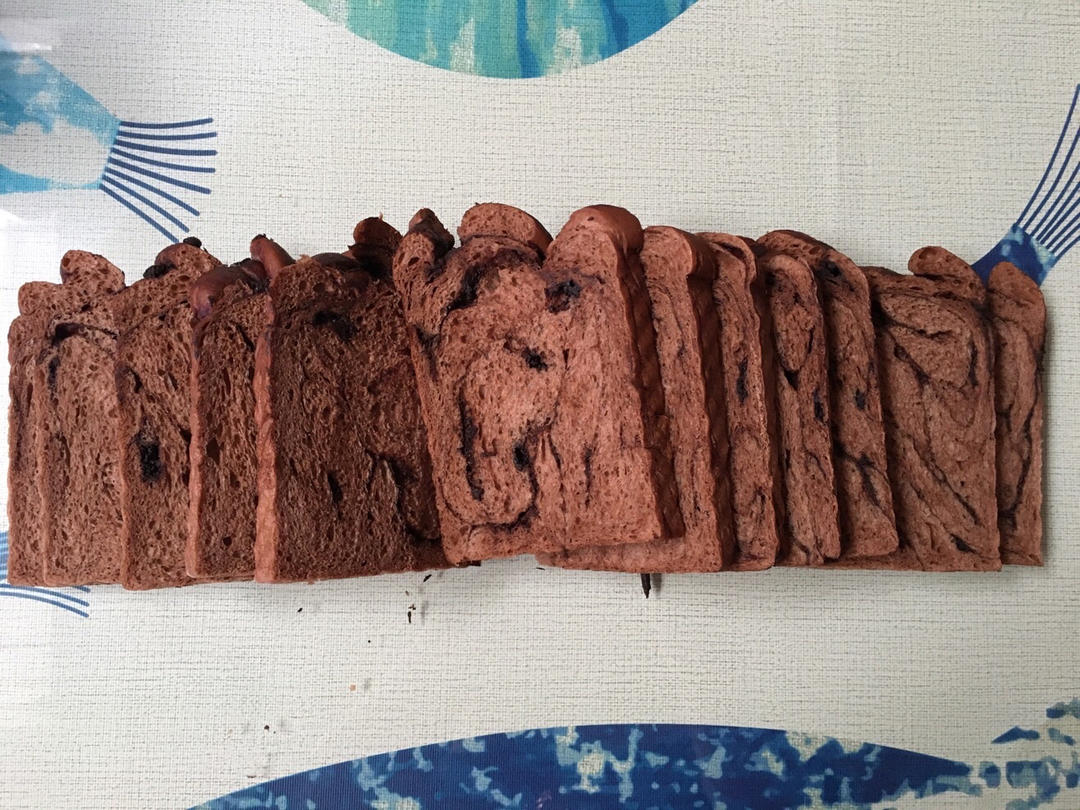 雪山巧克力吐司（巧克力奥利奥吐司面包）