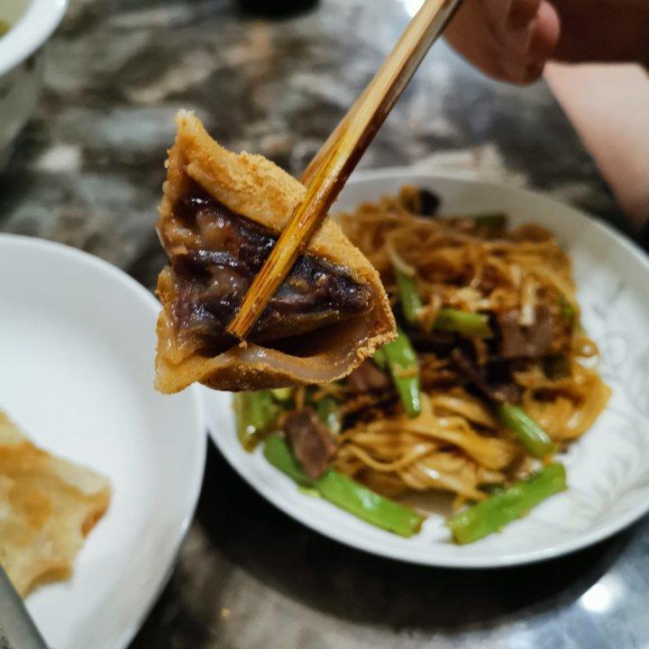 盼式豆角牛肉焖挂面