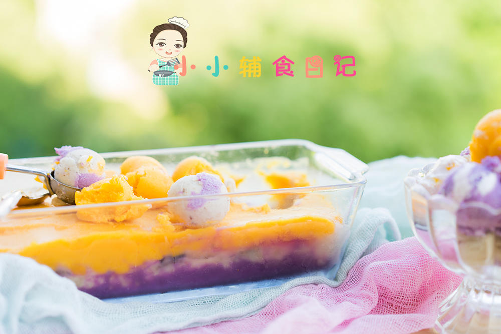 10个月以上低脂三色冰淇淋的做法