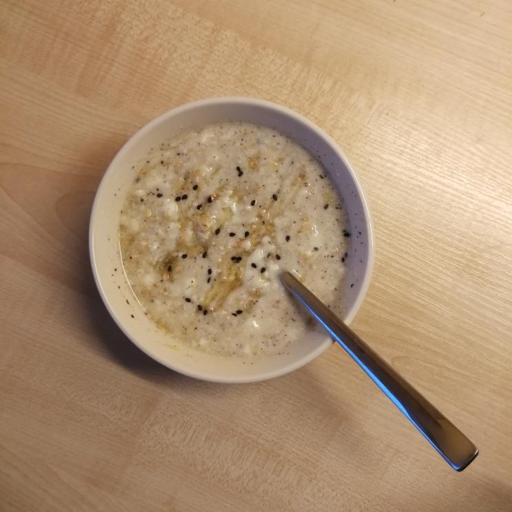 留学生菜谱，生姜燕麦酸奶糊